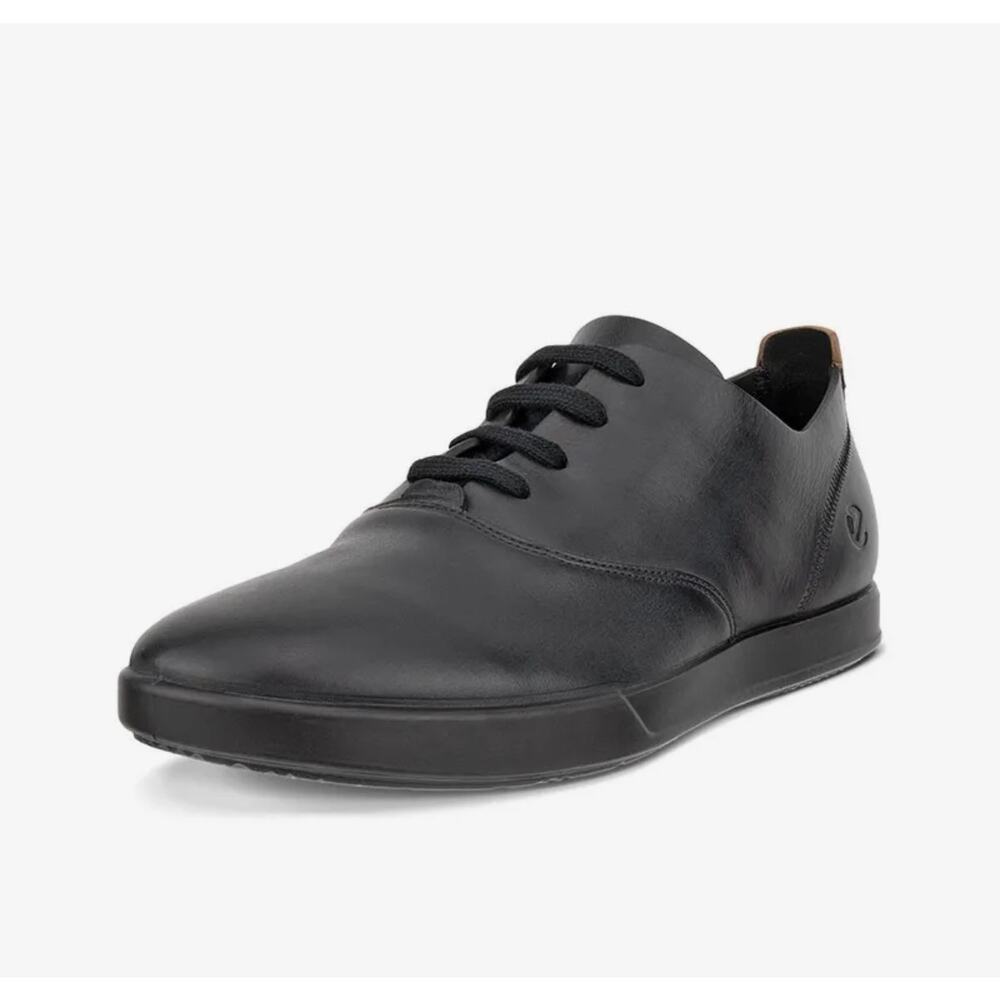 ECCO MEN'S 46 TRAVEL DERBY BLACK OXFORD 55110402001 NIB